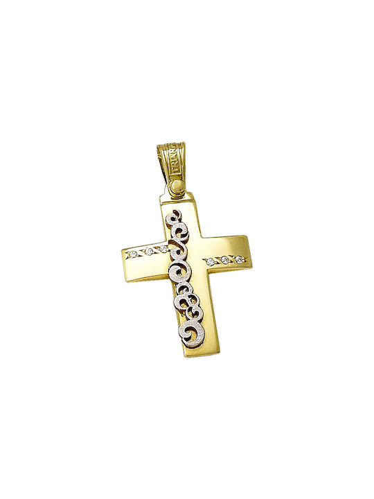 Triantos Aur Cruce 14K