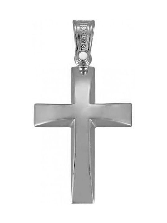 Triantos White Gold Cross 14K