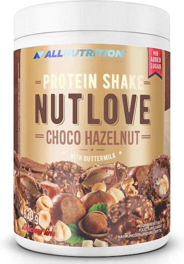 AllNutrition Nutlove Protein Shake Протеин Суроватъчен с Вкус Chocolate Hazelnut 630гр