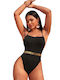 One piece swimsuit black