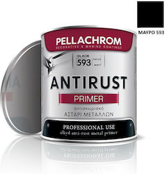 Pellachrom Antirust Грунд Антикорозионен алкиден грунд 593 Черно Подходящ за Метал 0.750лт