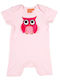 Short Sleeve Shorts Owl Pink - pink