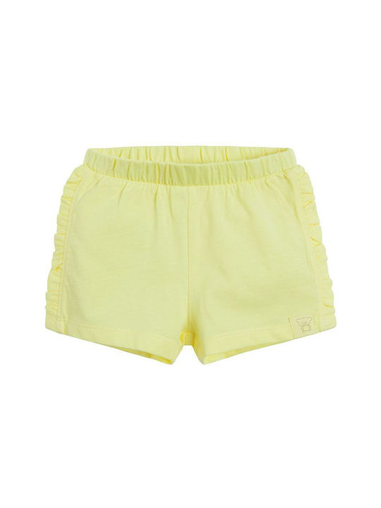 Yellow shorts with elastic and ruffles YELLOW CCG2603212