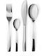 24-Piece Stainless Steel 18/10 Silver Cutlery Set