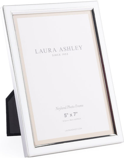 Laura Ashley Neyland Silver Photo Frame with Silver Frame