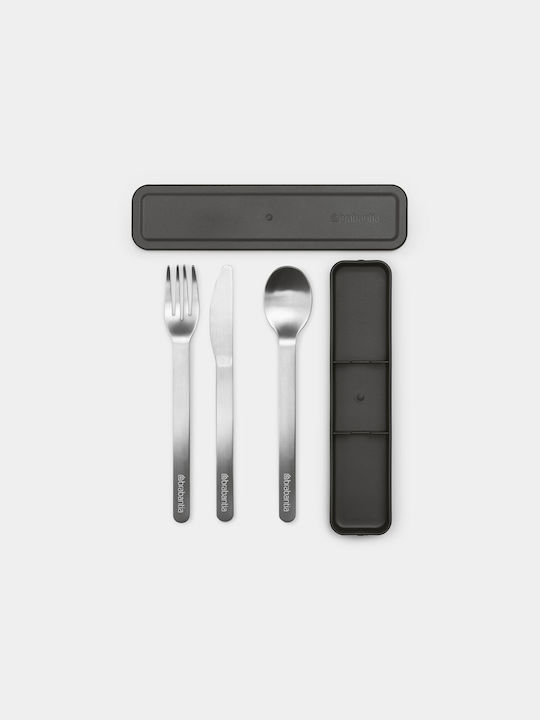 Brabantia 3-Piece Gray Cutlery Set