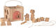 Egmont Shape Sorting Toy House Stacking Lace Up made of Wood for 3++ Months