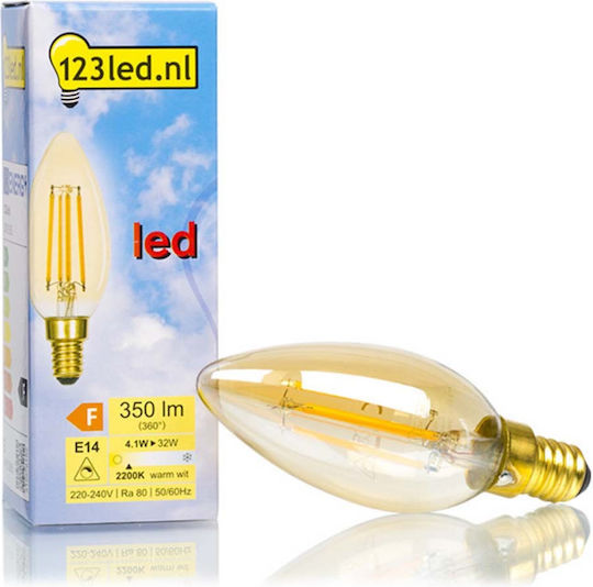 123led LED Bulb 4.1W for Socket E14 Warm White 350lm Dimmable