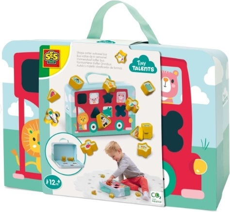 Ses Creative Formensortierspiel Shape Sorter Suitcase Bus für 12++ Monate