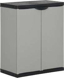 Plastic Two-Door Wardrobe with Shelf 68x40x85cm