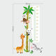 Caravelshop Kids Growth Height Chart Wall Sticker with Design Animals Animals - Explorers Multicolour 150cm