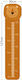 Caravelshop Kids Growth Height Chart Wall Sticker with Design Animals Brown 150cm