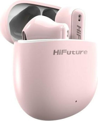 HiFuture Colorbuds 2 Bluetooth Handsfree Ακουστικά με Αντοχή στον Ιδρώτα και Θήκη Φόρτισης Ροζ