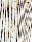 Wooden Door Curtain Multicolour 90x220cm 10853