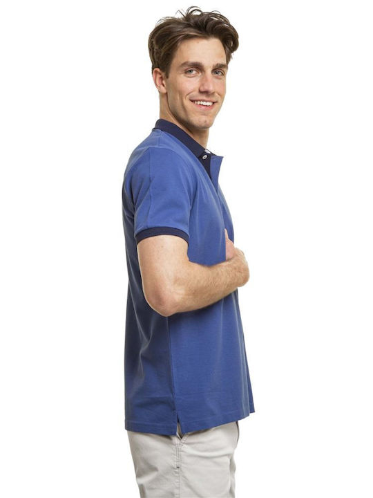 Polo Kurzarmbluse Blau