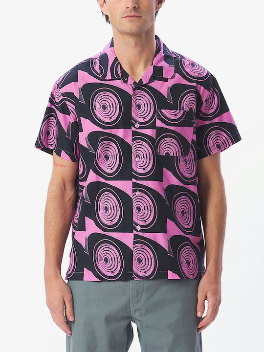 Obey Men's Shirt Short Sleeve Wild Rose Multi