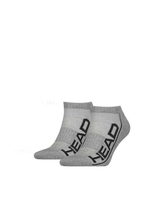 Head Performance Sneaker 2pack Κάλτσες για Τέννις Γκρι 2 Ζεύγη