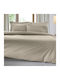 Guy Laroche Cearșaf Semi Dublu cu Elastic 120x200+30cm. Color Plus Taupe