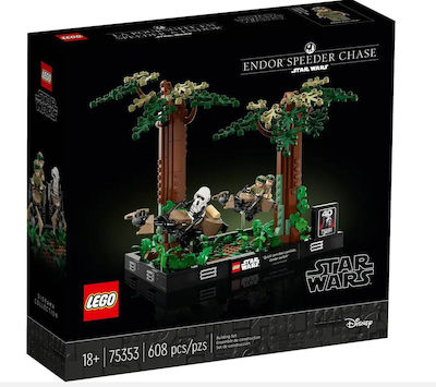 Lego Star Wars Endor Speeder Chase Diorama pentru 18+ ani