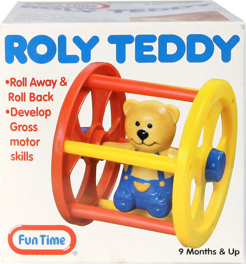 Fun Time Entlang schieben Rolle Roly Teddy für 9++ Monate