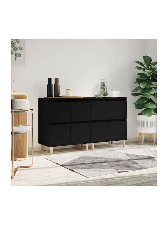 Wooden Buffet Black L60xW35xH70cm