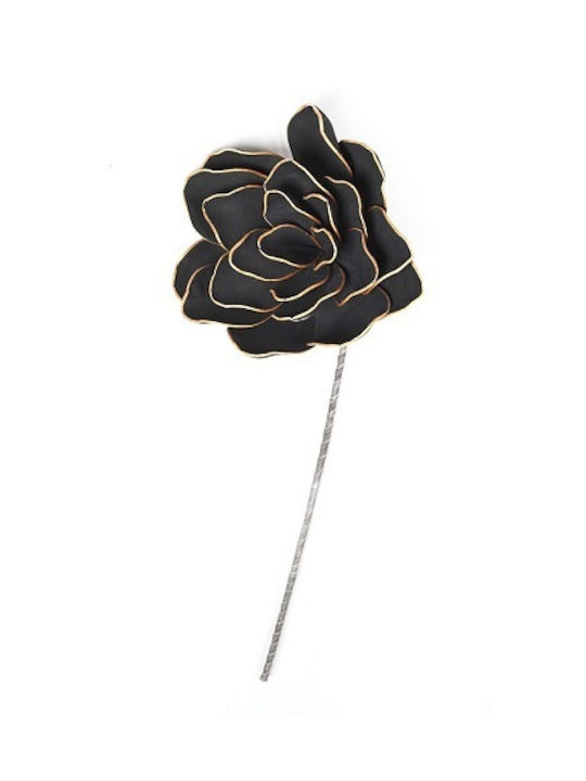 Espiel Artificial Decorative Branch Rose Black 1pcs