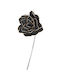 Espiel Artificial Decorative Branch Rose Black 1pcs