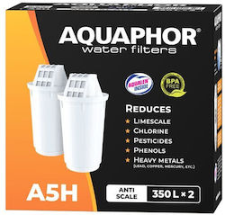 Aquaphor Ανταλλακτικό Φίλτρο Νερού για Κανάτα από Ενεργό Άνθρακα A5H 2τμχ