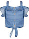 Kids Shirt Sleeveless Denim Blue 16-222206-4