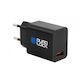 Quad Lock Charger Without Cable with USB-A Port 30W Blacks (QLC-QLA-PWB-30EU)