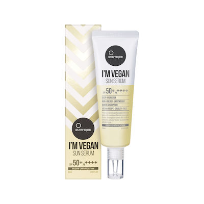 Suntique I'm Vegan Sun Serum Sunscreen Lotion Face SPF50 50ml