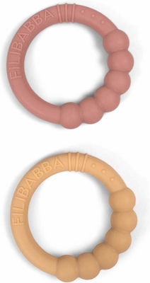 Filibabba Teething Ring made of Silicone for 0 m+ 2pcs