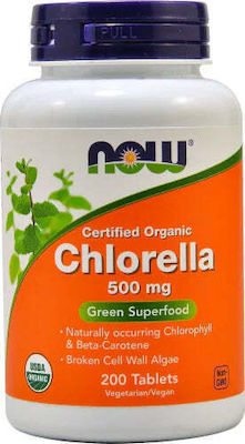 Now Foods Chlorella 500mg 200 ταμπλέτες
