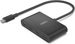 Belkin USB 3.1 Hub 4 Porturi cu conexiune USB-C