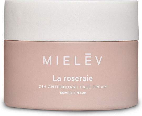 Mielev La Roseraie 24ωρη Κρέμα Προσώπου για Ενυδάτωση & Αντιγήρανση με Υαλουρονικό Οξύ & Βιταμίνη C 50ml
