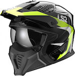 LS2 Drifter OF606 Modular Helmet ECE 22.06 1300gr Triality Black/H-V Yellow