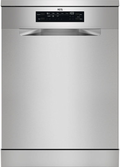 AEG Freistehender Geschirrspüler für 13 Gedecke B59.8xH85cm Inox