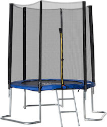 HomCom Trampoline 223cm 223x230cm with Ladder