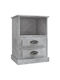 Wooden Bedside Tables 2pcs Gray 43x36x60cm