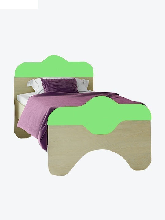 Παζ Kids Bed Classic Single Green for Mattress ...