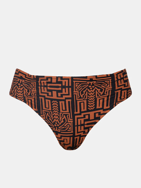 Bikini Slip Totem Print