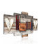 Polihome Enchanted Cottage Stoff Gemälde 100x50cm