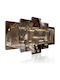 Polihome Panou Tesatura Castaniu 100x50cm