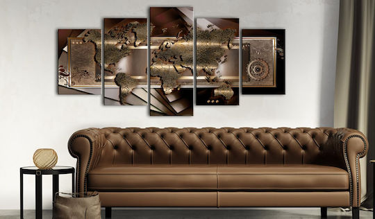 Polihome Chestnut Map Fabric 100x50 cm