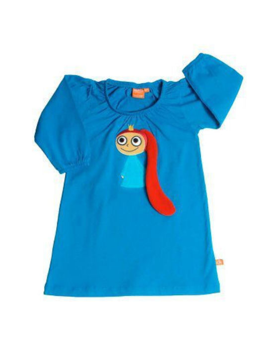 Long Sleeve Dress Rapunzel Blue - blue