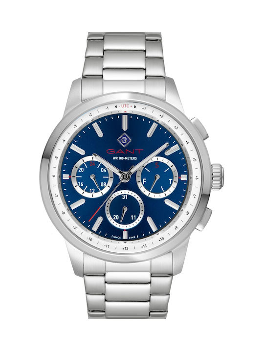 Gant Middletown Watch Chronograph Battery with Silver Metal Bracelet