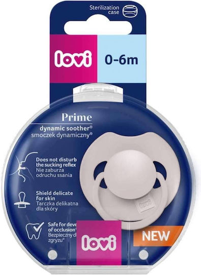 Lovi Baby Suzete Silicon Sare & Piper - Gri - Alb pentru 18+ luni 2buc