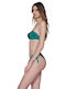 Bikini Slip Cu Dantelă Verde