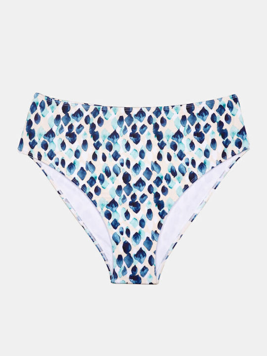 Dreams Print Bikini Slip White
