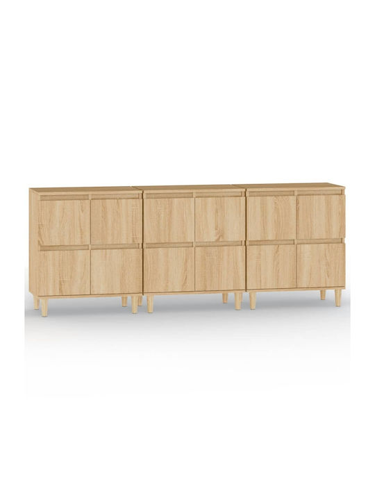 Sideboard Wooden Sonoma Oak 120x35x70cm